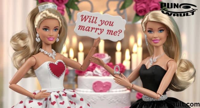 Romantic Barbie Puns