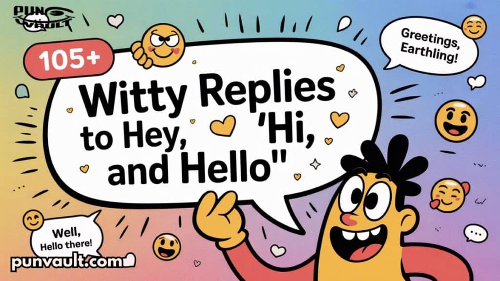 105+ Witty Replies to 'Hey,' 'Hi,' and 'Hello'