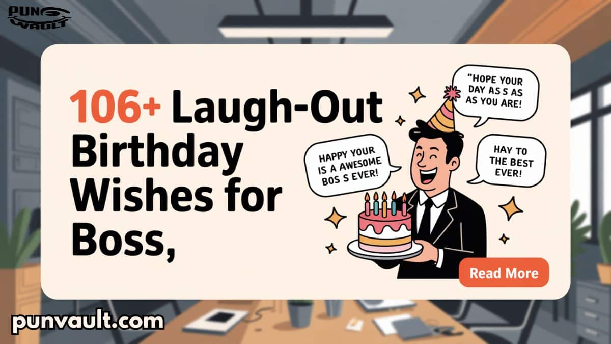 106+ Laugh-Out-Loud Birthday Wishes for Boss