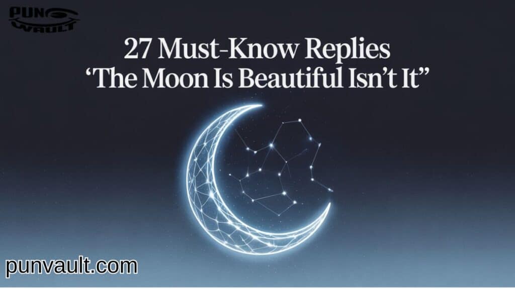 27 Must-Know Replies to 'The Moon Is Beautiful Isn't It'