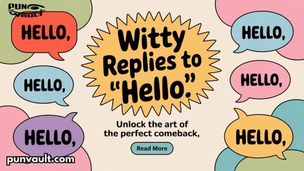 105+ Witty Replies to 'Hey,' 'Hi,' and 'Hello'
