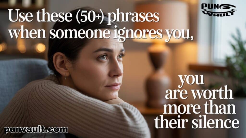 Use These (50+ Phrases) When Someone Ignores You