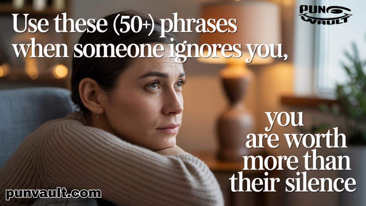 Use These (50+ Phrases) When Someone Ignores You