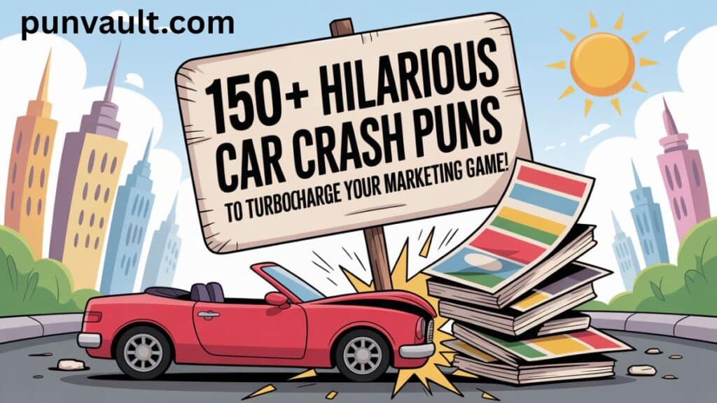 150+ Hilarious Car Crash Puns to Turbocharge Your Marketing Game!
