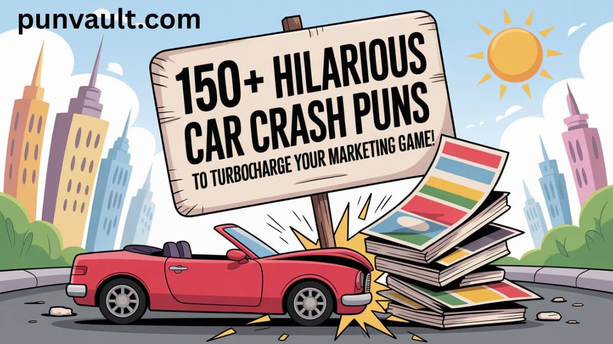 150+ Hilarious Car Crash Puns to Turbocharge Your Marketing Game!