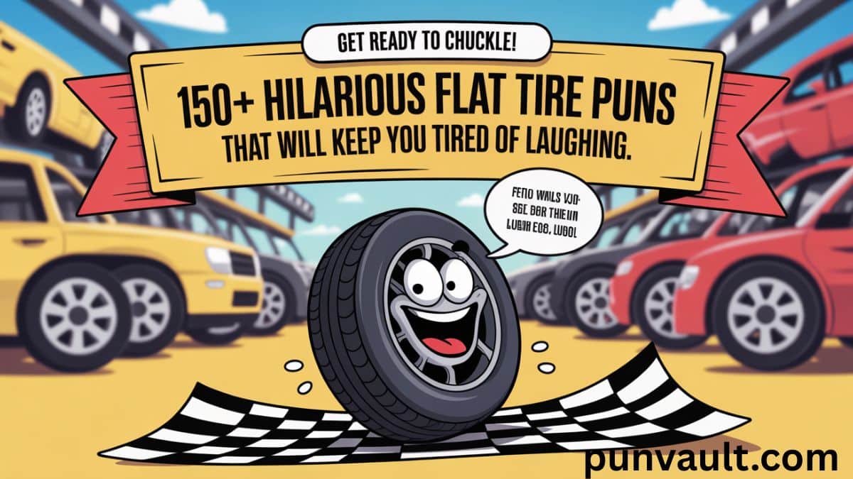 150+ Hilarious Flat Tire Puns That Will Keep You Tired of Laughing