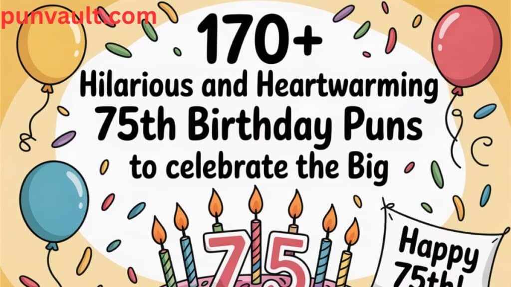 170+ Hilarious and Heartwarming 75th Birthday Puns to Celebrate the Big 