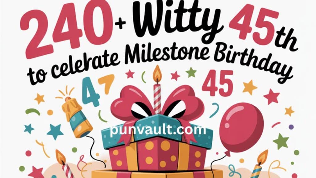 240+ Witty 45th Birthday Puns to Celebrate a Milestone Birthday