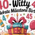 240+ Witty 45th Birthday Puns to Celebrate a Milestone Birthday
