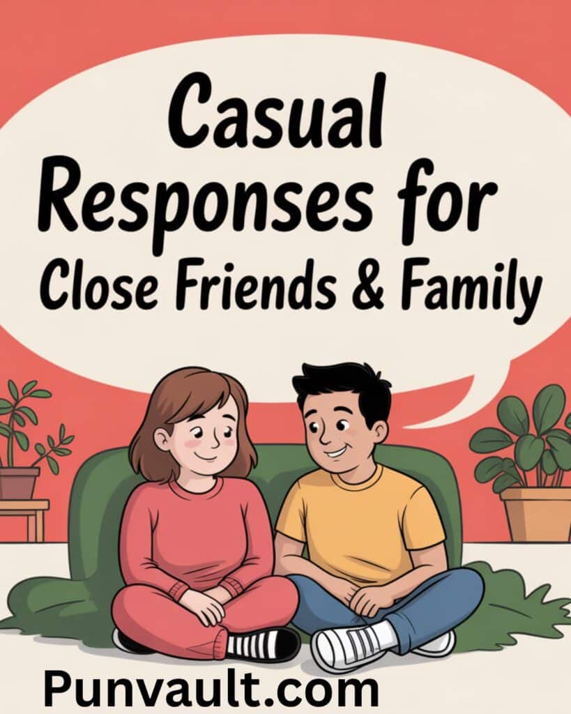 Casual Responses for Close Friends & Family