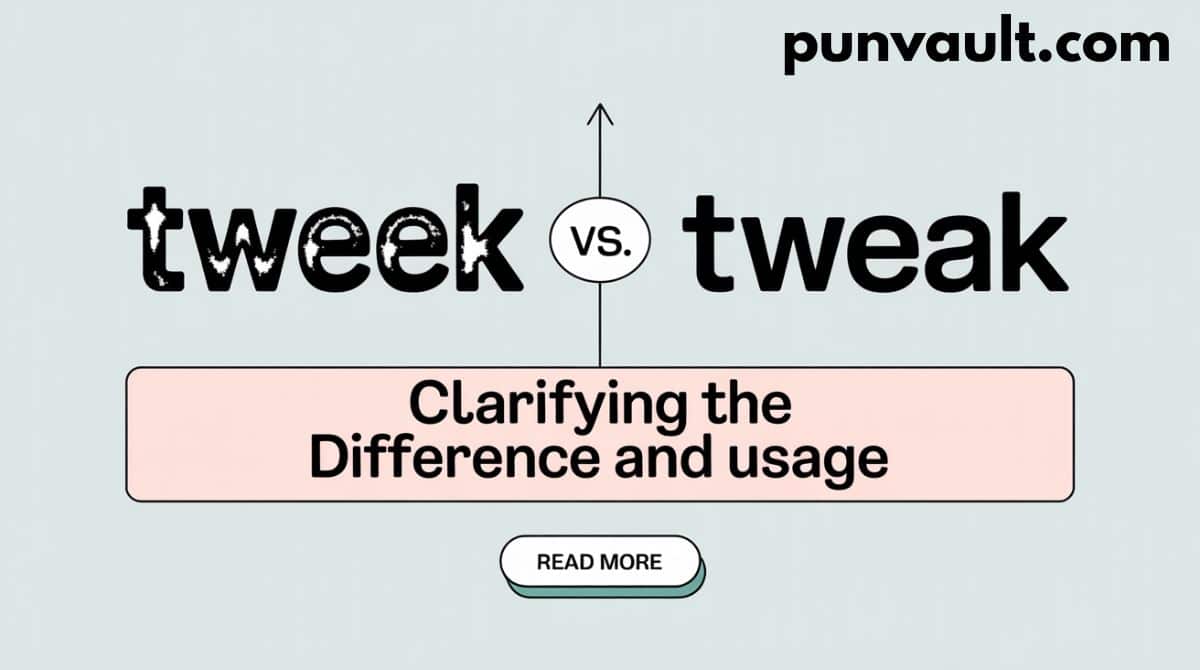 Tweek vs Tweak: Clarifying the Difference and Usage
