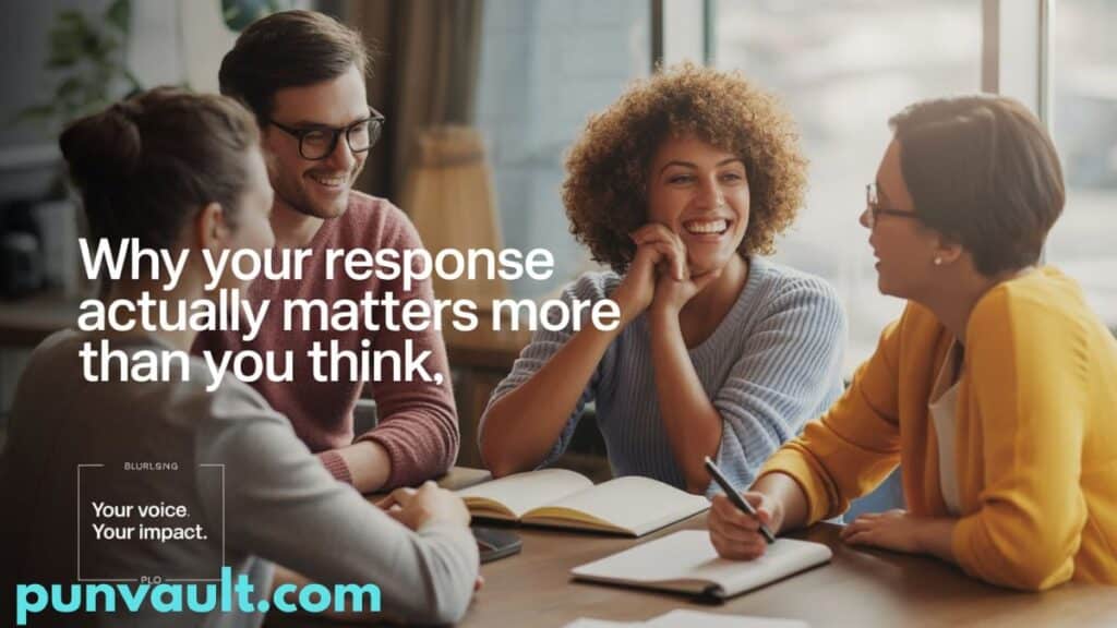 Why Your Response Actually Matters More Than You Think