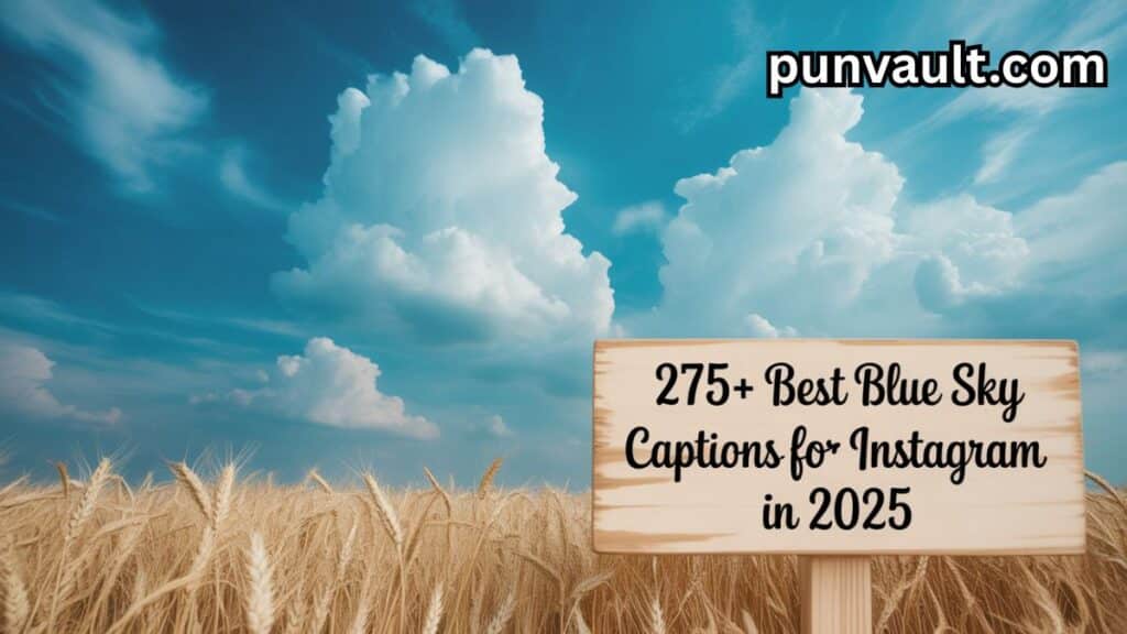 275+Best Blue Sky Captions for Instagram in 2025