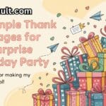 70 Simple Thank You Messages for Surprise Birthday Party