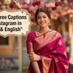 125+ Saree Captions For Instagram In Hindi & English