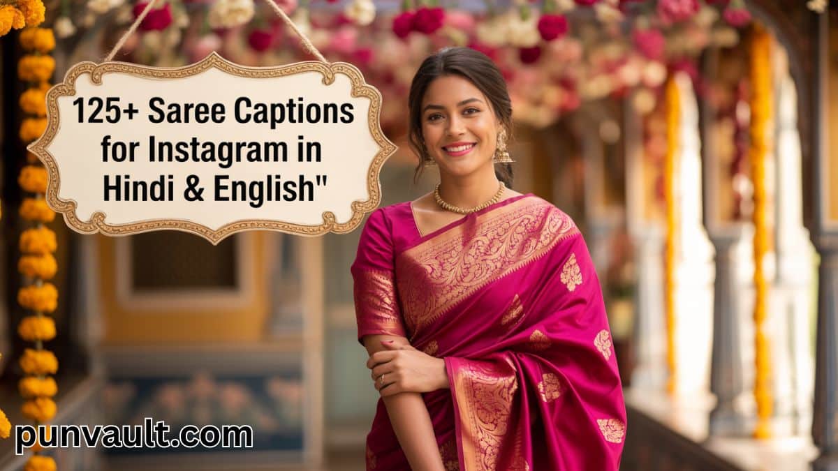 125+ Saree Captions For Instagram In Hindi & English