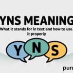 YNS Meaning — What It Stands for in Text and How to Use It Properly