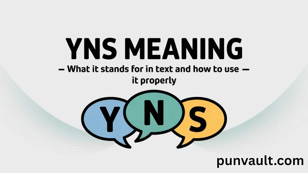 YNS Meaning — What It Stands for in Text and How to Use It Properly