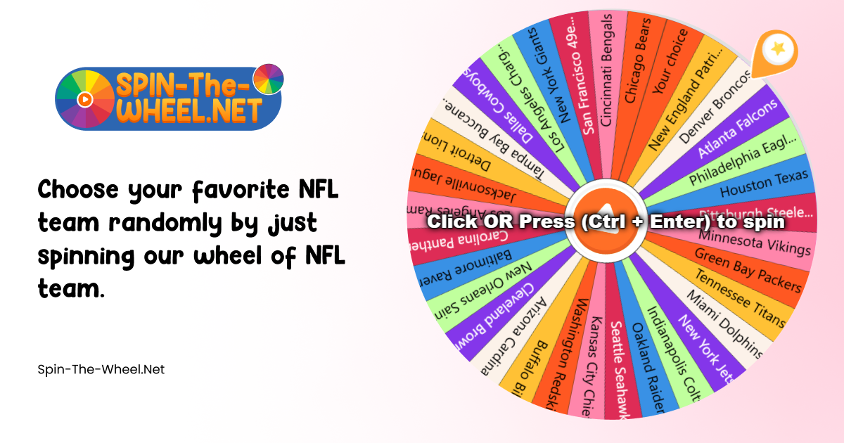 Random NFL Team Generator: Fair and Fun Team Picks